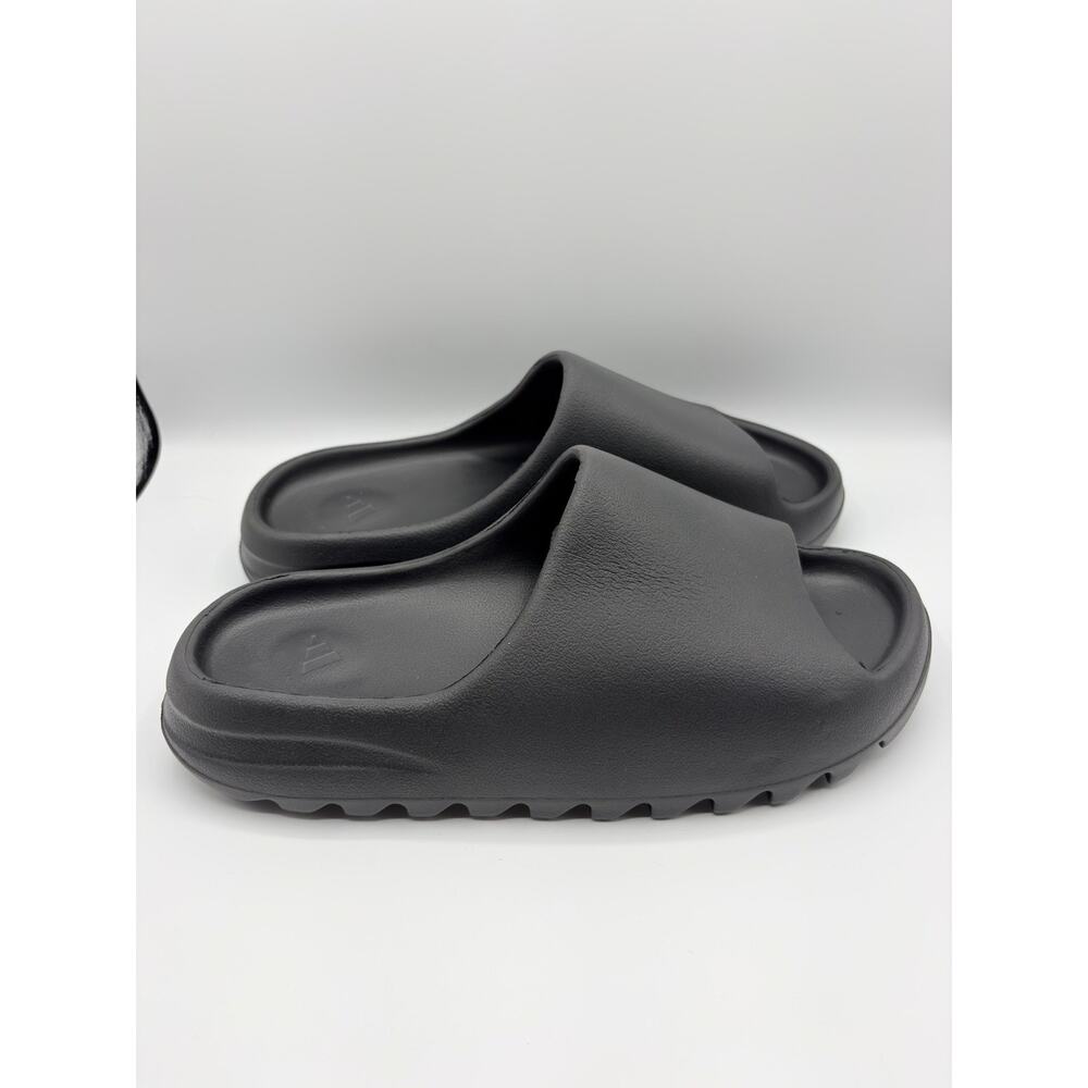 Adidas Yeezy Slides Sandals Shoes Men’s Sz 12 Black New NWOB - Picture 3 of 10